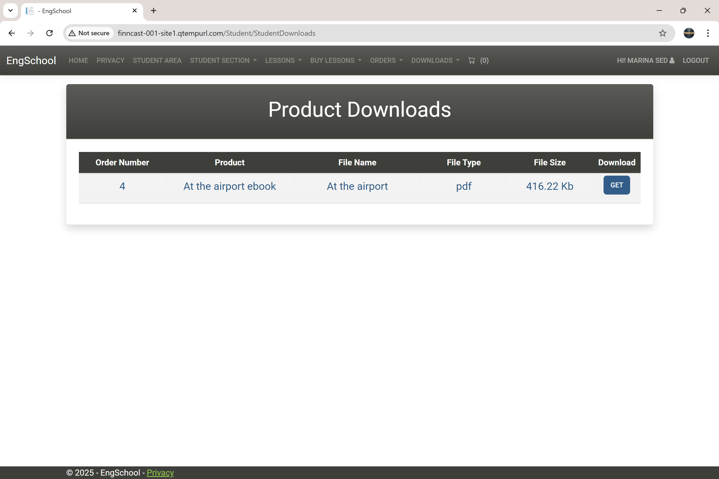 Digital products download